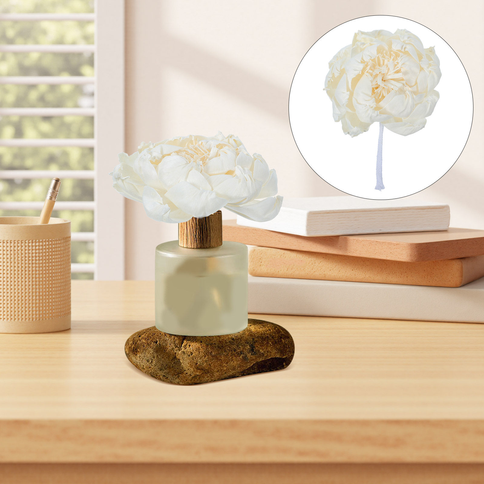 Home Fragrance Diffuser Oil - Ароматический диффузор в виде головки пиона,
