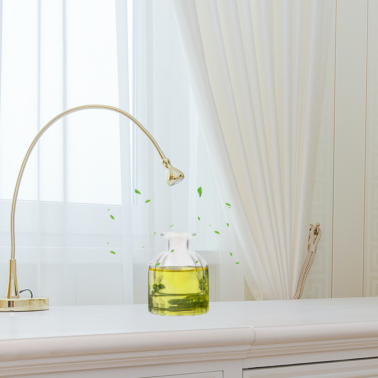 Home Fragrance Healthy - 3 прозрачные стеклянные флакона для аромадиффузора,